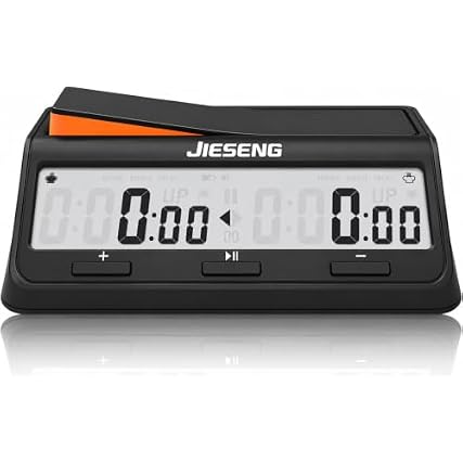 JIESENG Chess Clock Advanced Digital Timer for Chess,Board Games,Black product image
