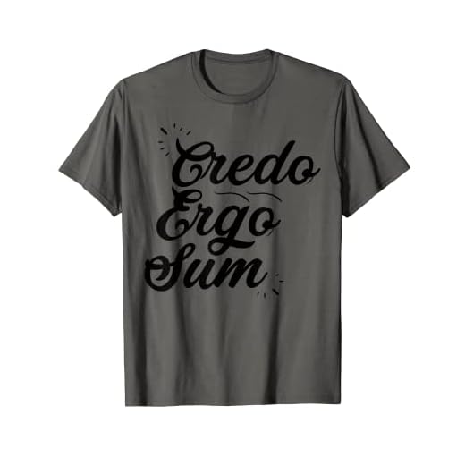 Credo Ergo Sum - Black - Latin, Teacher, Student Camiseta