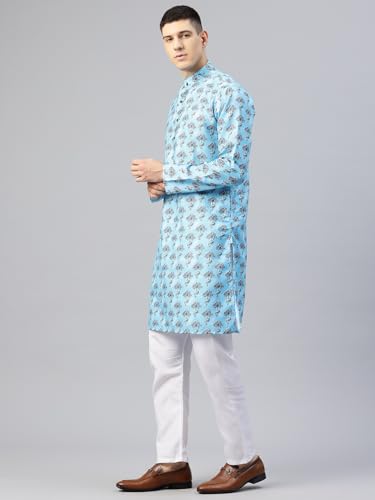 Image of Luxrio Kurta Set for Men Cotton Blend Kurta with Pyjama Set Ethnic Set