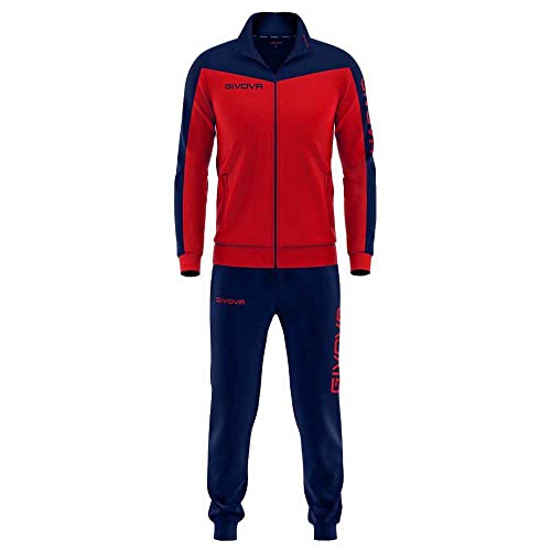 GIVOVA Mixte Rome Surv tement Roma triac tate Rouge Bleu L, Rouge/Bleu, L EU