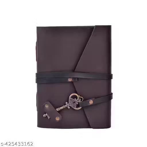 Image of 2026 Premium Vintage Leather Diary | Handmade A5 Notebook with Key Lock | Unruled 200 Pages Journal for Writing, Office & Gift Use