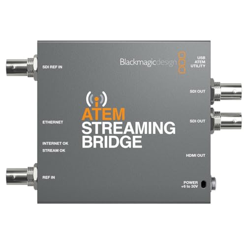 H.264 to HDMI Blackmagic Design ATEM Streaming Bridge (BM-SWATEMMINISBPR), nero