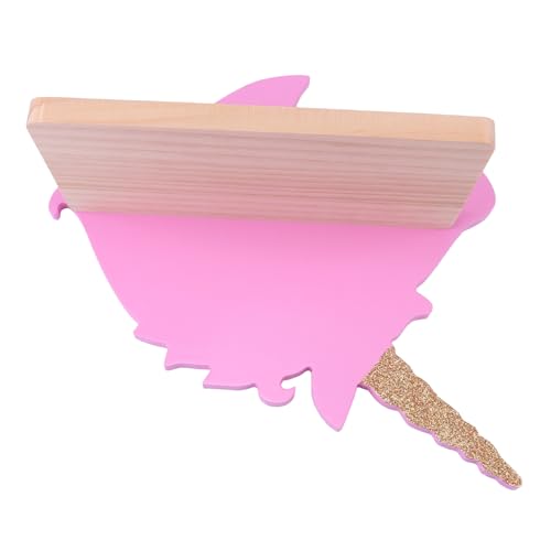 VINTORKY 1Pc Adorable Unicorn Storage Organizer Mount Wooden Holder for Books Lotion Decor for Rooms Playrooms Stylish Home Decor