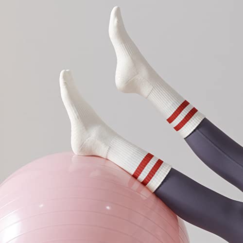 Pilates Socks With Grips For Women Non Slip With Terry Cushion Barre Socks Yoga Socks With Grips For Women #TOP6