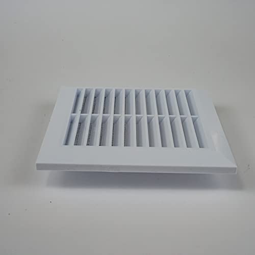 White 4" Inch Ventilation Grille - Inside/Outside Use - (Flange 3.9"Ø/Cover 6.7"X6.7") - Air Vent Louver - Exhaust Hood - Available 3 Sizes / 4 Colors. #TOP5