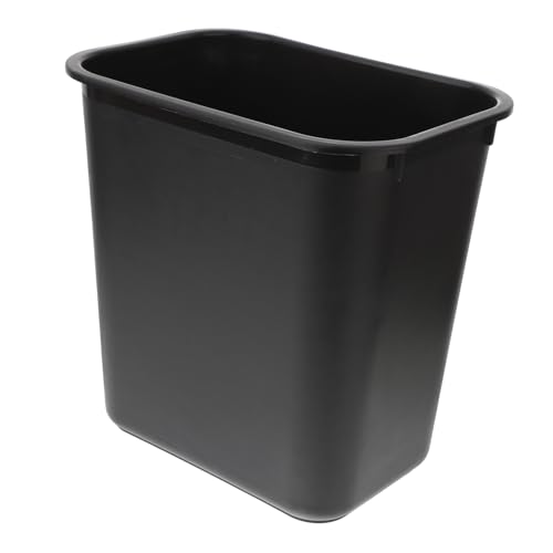 ERINGOGO 黒色方形ミニゴミ箱 多機能プラスチック製スリム収納 室内用コンパクト廃棄物容器 オフィスやキッチンに