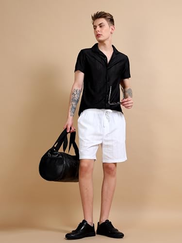 Image of StitchX Men's Airport Look Textured Seersucker Cotton Resort Shorts