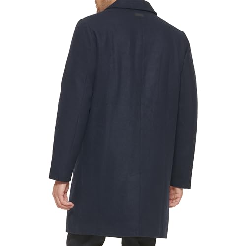 DKNY Men's Wool Blend Notch Collar Coat4