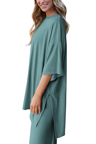 PRETTYGARDEN Two Piece Sets For Women Summer Fashion Lounge Matching Set 2025 Travel Vacation Airport Outfits Clothing