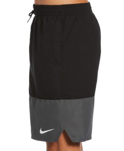 Nike Swim Men's Split Breaker Volley Swim Trunk Black Small/Black - image 2