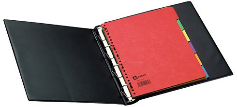 Intercalaires maxi Elba : 6 intercalaires couleurs transparents grand format pour classeur A4+