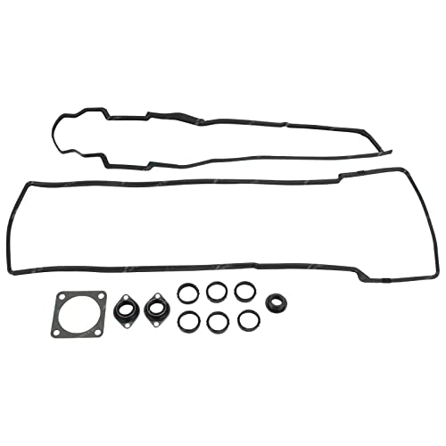 Rocker Tappet Valve Cover Engine Gasket Set for Ford Falcon BA BF FG 4.0L DOHC 6cyl & for Ford Territory SX SY SZ 4.0L 2002 to 2014 Spark Plug Tube Seals Throttle Body Gaslet PCV Grommet