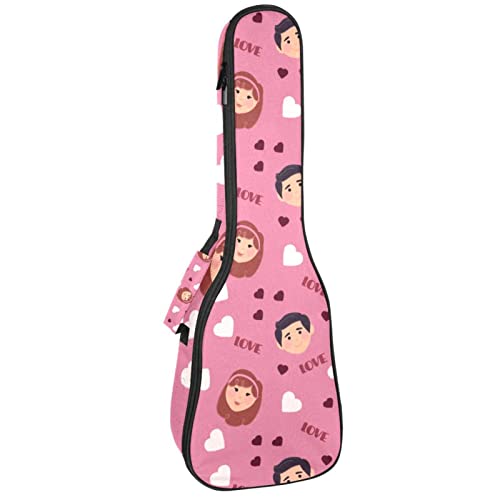 Sac à dos ukulélé ténor antichoc rose pour protéger l'instrument des enfants