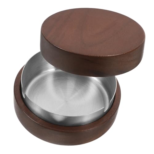 BESTYASH Posacenere Da Soggiorno in Acciaio Inox, Portacenere Per Sigarette Per Interni, Contenitore Per Cenere Da Ufficio, Struttura Robusta, Uso Multifunzionale Per Casa e Ufficio