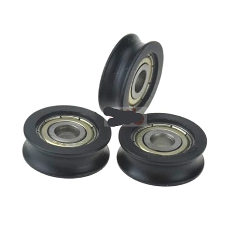 625zz roulement à billes plastique poulie rail U V galet noir BSU62520-7 x10