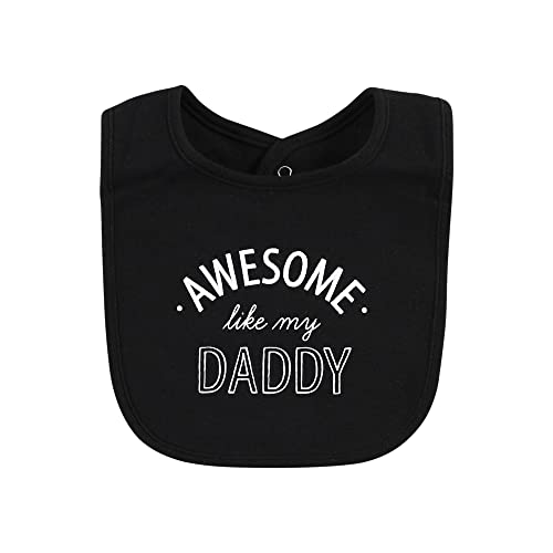 Image of Hudson Baby Unisex Baby Cotton Bibs, Mom Dad Moon And Back, One Size