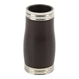 Clarinet Barrel Eujgoov Ebony Section Tube Clarinet Pitch Pipe Replacement Accessories with Metal Ring