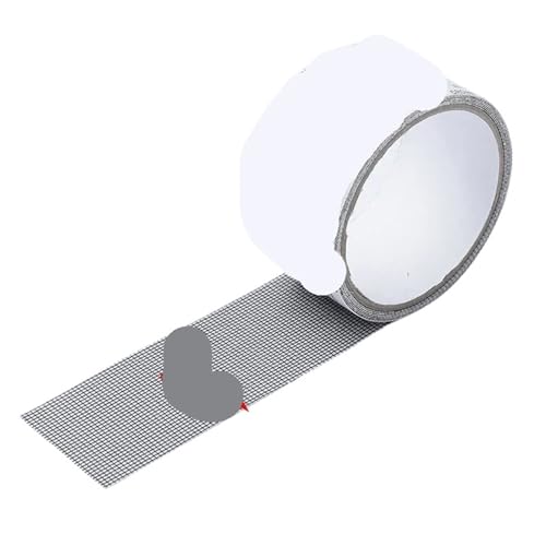 Window Screen Repair Tape 2 Pcs Mesh Window Net Screen Repair Tape Patch Waterproof Self-Adhesive Repair Tool Broken Hole(Black)
