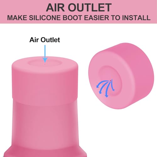 Image of Affute Protective Silicone Boot for Stanley Quencher H2.0 40 30 20 oz & IceFlow Flip 30 20 oz, BPA Free Anti-Noise Anti-Scratch, Stanley Cup Protector Sleeve Cover Boot