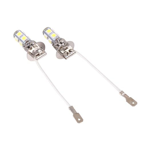 Rehomy 2x H3 5050 Branco 9 SMD LED Xenon DC12V Auto Car Fog Light Lâmpadas LED 6500K