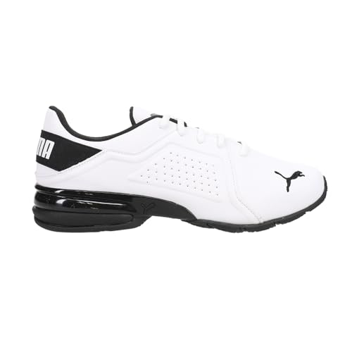 PUMA PUMA Men's VIZ RUNNER Sneaker Cross Trainer, White-Black, 10
