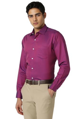Image of Van Heusen Men's Formal Shirt (8907522456020 VHSF1M76876 42 Dark Pink)