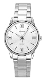 Casio Reloj Hombre MTP-1303DD-7AV Acero Plateado Analógico Esfera Blanca 50 m