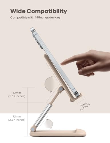 image for Lamicall Khaki Phone Holder for Desk - Cellphone Stand Khaki Desk Acce