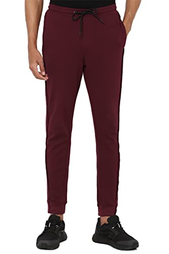 Image of Allen Solly Men's Regular Track Pants (AYJGCURGP583451 Maroon 34)