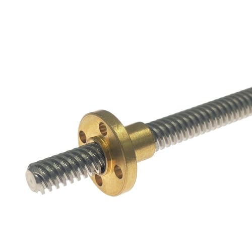 Vis T8 avance 8mm en acier inoxydable 304 avec écrou laiton anti friction 400mm - 2