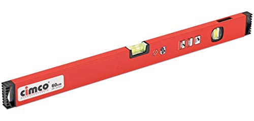 Nivel metal ligero Cimco de 600x20x50mm para mediciones 2