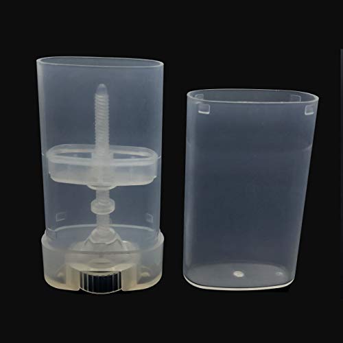 VEIDIA 15ML Clear Deodorant Containers Empty Oval Lip Balm Lipstick Tubes Plastic, Pack of 20 - Thumbnail 3