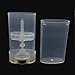 VEIDIA 15ML Clear Deodorant Containers Empty Oval Lip Balm Lipstick Tubes Plastic, Pack of 20