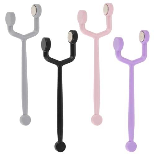 HAMPPLIES �l�C���A�[�g�y�� �L���b�g�A�C�l�C���}�O�l�b�g�X�e�B�b�N �� �O���[ �s���N �p�[�v�� ���F�l�C���A�[�g�c�[�� DIY�W�F���l�C���p �T�����⎩��̎w��f�U�C������ 4�Z�b�g