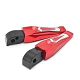Motorrad-Fußstützen für Yamaha MT09 Tracer FZ09,Aluminiumlegierung Metall Austausch Montagezubehör,Red