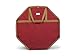 CoverMates – 36" Holiday Structured Wreath Storage Bag – 3 Year Warranty- Red