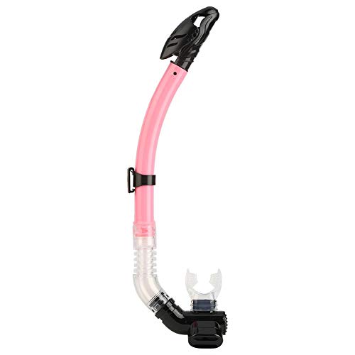 Tubo de mergulho Snorkel de silicone de alta qualidade para mergulho com snorkel em água(Pink)