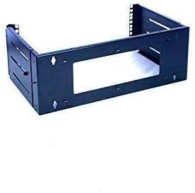 RAISING ELECTRONICS 4U Wall Mount Open Frame 19inch Server Equipment Rack Threaded 12-18inch Depth Black (4U Adjust Depth)