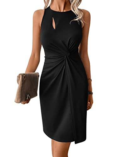 GORGLITTER Damen Tank Kleid Sommer Minikleid Kurzkleid Cut Outs...