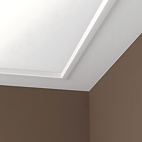 Cornisas Profhome 150156 de espuma rígida de poliuretano pretratado para techo, caja de 42 m 5