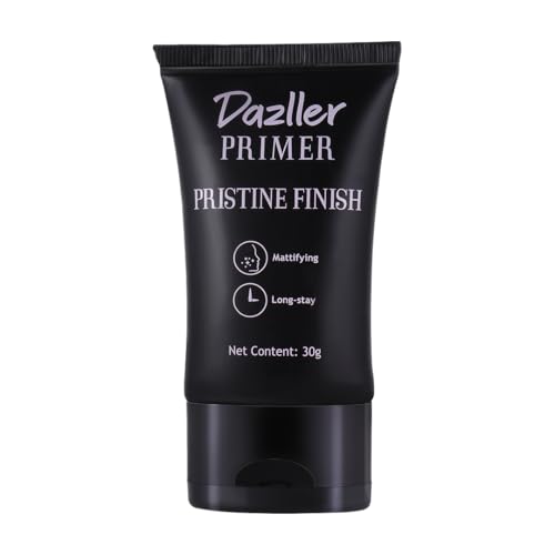 Dazller Primer Pristine Finish, 30g – Seamless Blending, Enriched with Natural Extracts & Vitamin E, Long-Lasting, Non-Tinted, Suitable for All Skin Type