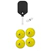 JOOLA Perseus MOD TA 15 Pro Pickleball Paddle 16mm, Gen 3 Core, Carbon Surface, USAPA Approved + JOOLA Primo 4-Pack 3-Star Pickleball Balls Indoor/Outdoor, USAPA Approved, 40-Hole Design