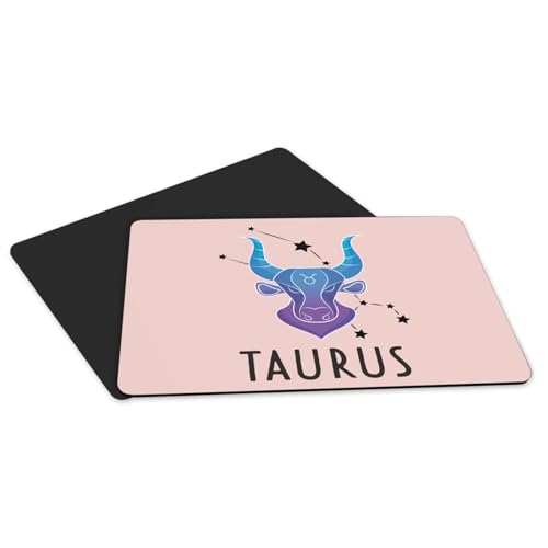 Set de table rose astrologie Taureau caoutchouc imperméable grand format - 5