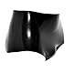 Rubberfashion Latex Slip - Rubber Latexslip - Gummi Hose Pants - Latex Dessous für Damen und Herren Schwarz 0.4mm M