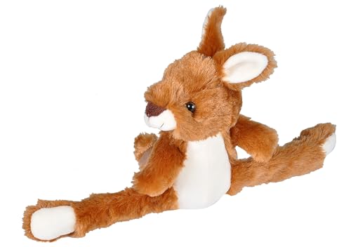 Wild Republic Huggers Kangaroo Plush Toy, Slap Bracelet, Stuffed Animal, Kids Toys, 8