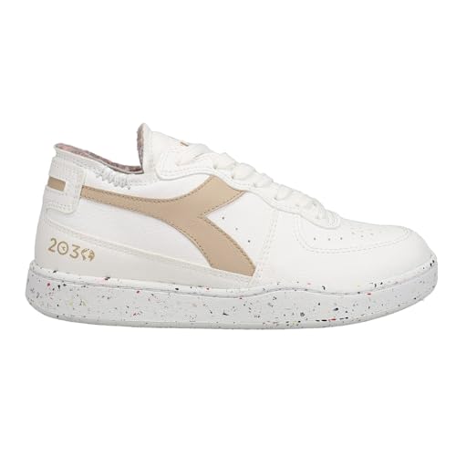 Diadora Mens Mi Basket Row Cut 2030 Lace Up Sneakers Shoes Casual - Off White - Size 8.5 M
