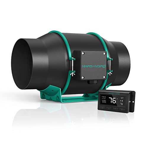 MARS HYDRO Ventilateur de ventilation pour chauffage et refroidissement - 15,2 cm - Avec thermostat de contrôle Cover