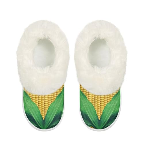 House Shoes for Women Indoor Durable Fleece-Lined Fuzzy House Slippers for Women Cozy Warm Bedroom Slip On Shoes