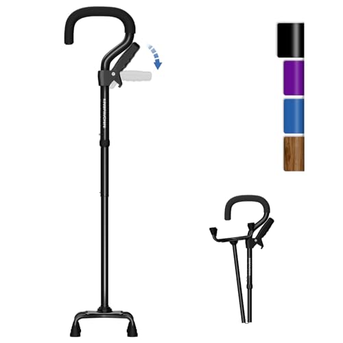 KingPavonini Gehstock für Damen/Herren mit Zweitgriff - Gehstock...