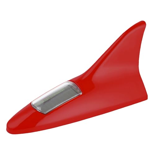 Luz de antena de aleta de tiburón solar para techo de coche con iluminación led trasera